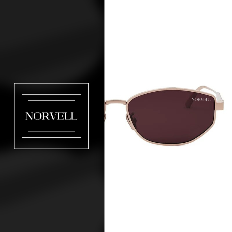 Norvell Eclipse Crown Rose – Rose Gold Frame Brown Lens