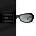 Norvell Aurora Royale – Black Frame Dark Grey Lens Sunglasses