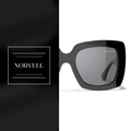 Norvell Aurora Onyx – Crystal Frame Smoke Lens Sunglasses