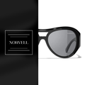 Norvell Aurora Infinity – Black Frame Dark Grey Lens Sunglasses