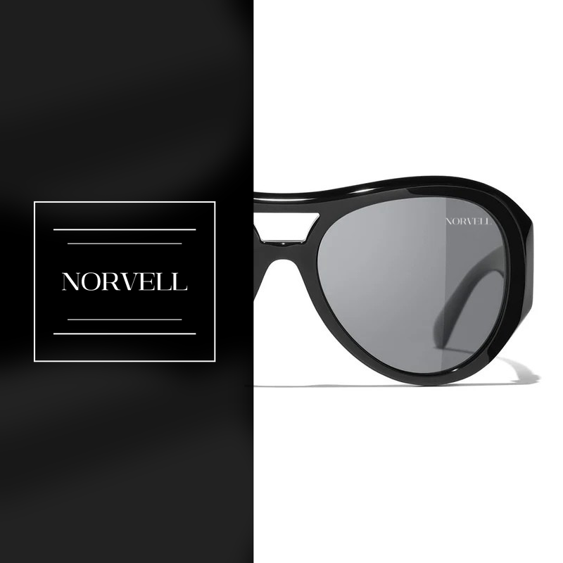 Norvell Aurora Infinity – Black Frame Dark Grey Lens Sunglasses