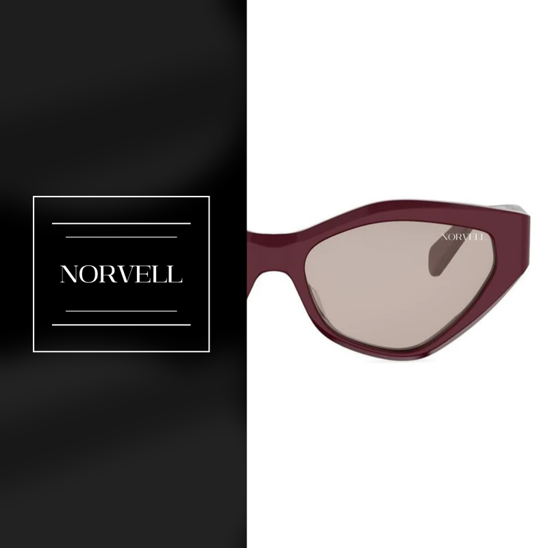 Norvell Celeste Crystal – Burgundy Frame Grey Lens