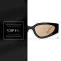 Norvell Aurora Celeste – Gold Frame Brown Lens Sunglasses