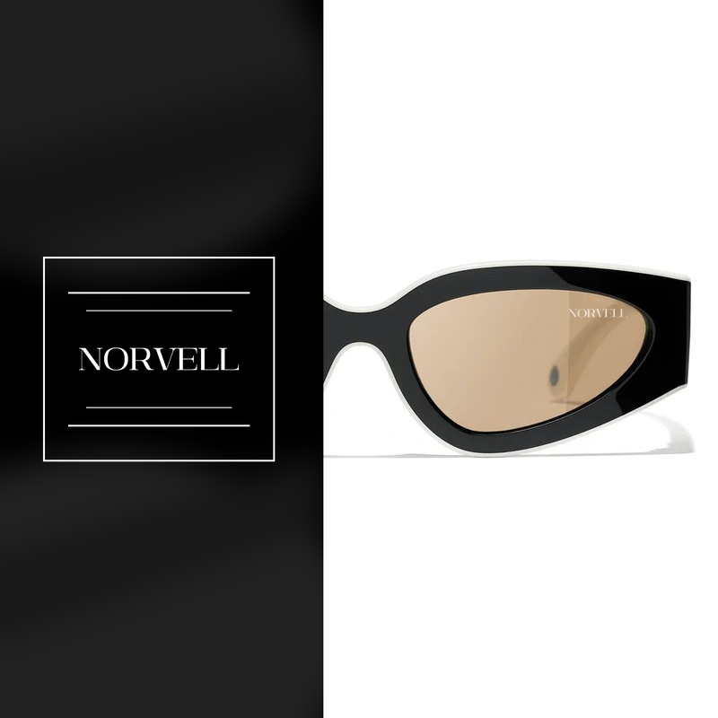 Norvell Aurora Celeste – Gold Frame Brown Lens Sunglasses