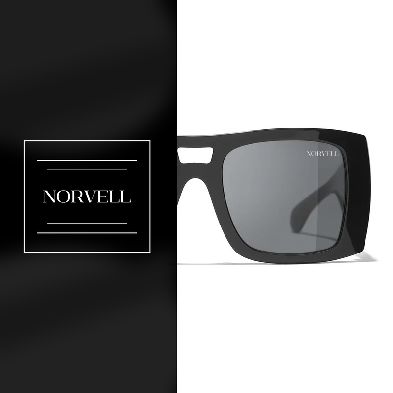 Norvell Aurora Luxe – Black Frame Dark Grey Lens Sunglasses
